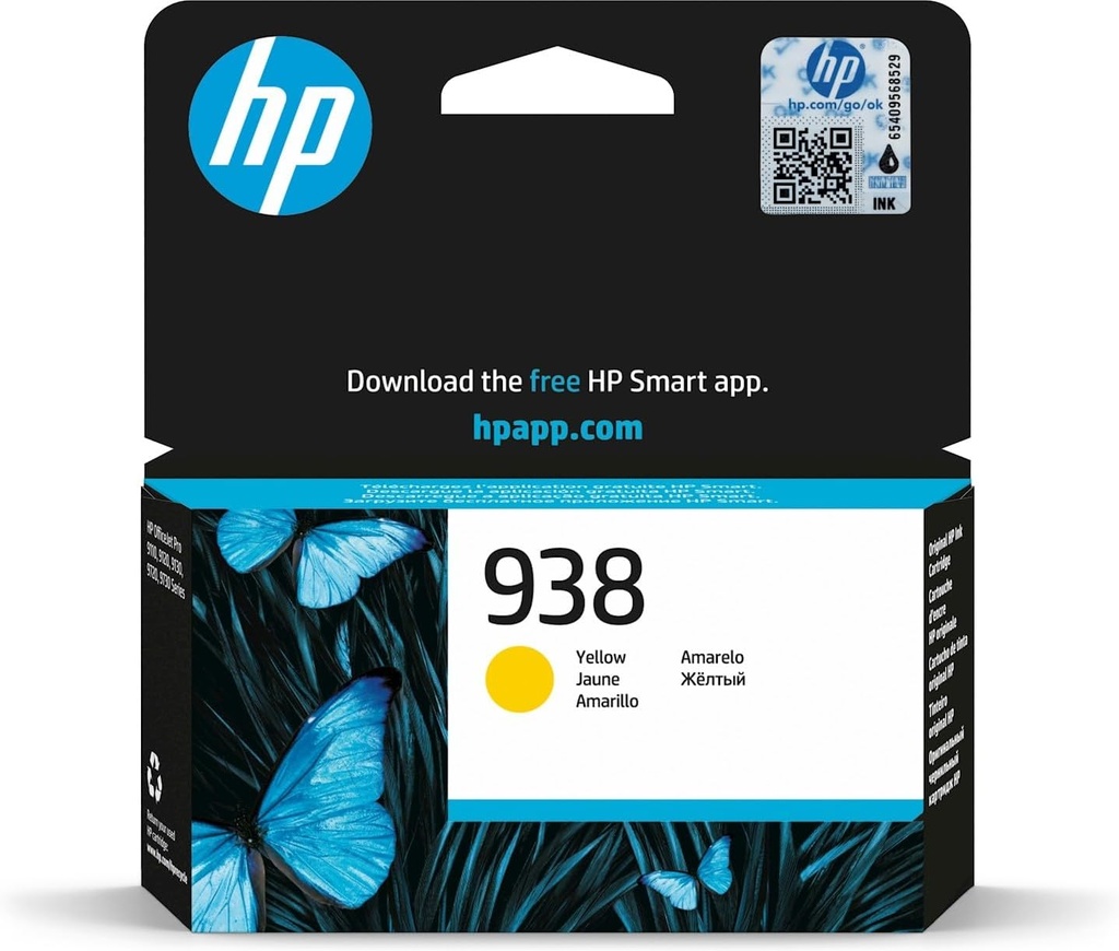 INK HP 938 TRI YELLOW FOR AI  9720, 9730 4S6X7PE