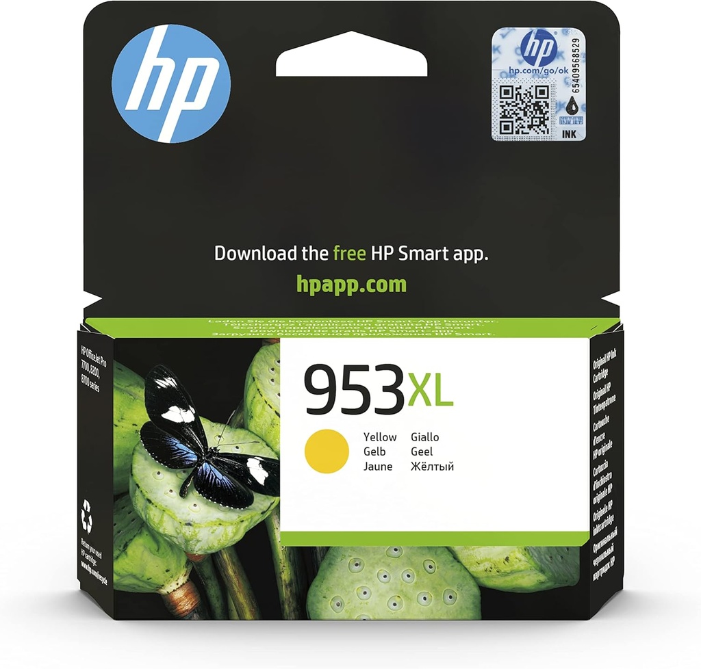 INK HP 953XL YELLOW CARTRIDGE F6U18AE