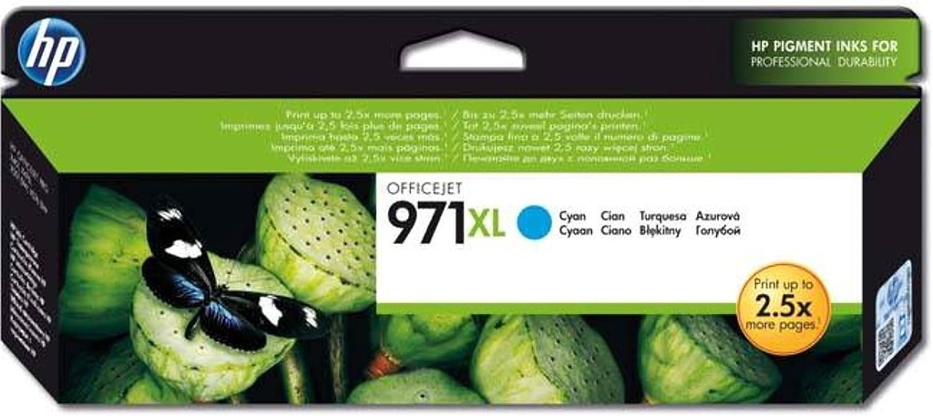 حبر HP 971 XL أزرق سماوي لسلسلة OJ X CN626AE