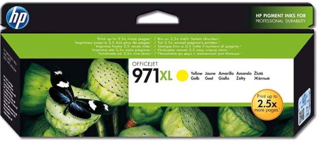 INK HP 971 XL YELLOW FOR OJ X SERIES CN628AE