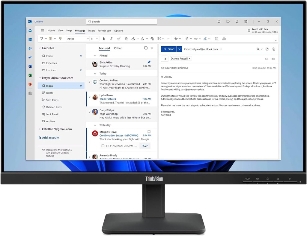 MONITOR LENOVO S24––4e 23.8 FDH