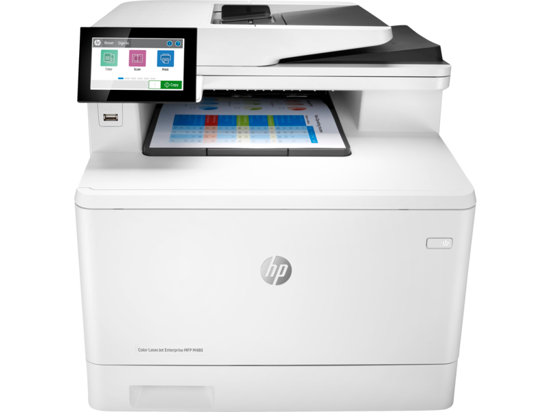 PRINTER HP CLJ MFP M480F - طابعة اتش بي ليزر جيت ملون انتربرايز, الطباعة حتى 27 صفحة بالدقيقة, متعددة الوظائف4في1