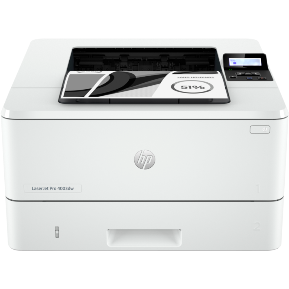 PRINTER HP LASERJET 4003DW -طابعة اتش بي ليزر جيت برو احادية الطباعة اسود فقط, سرعة طباعة تصل الى 40 صفحة في الدقيقة
