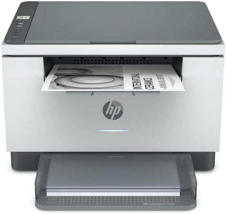 PRINTER HP LASERJET M236DW 9YF95A - HP طابعة ليزر جيت   - خرطوشة جيت انتيليجانس، مسح ضوئي الى البريد الالكتروني، طباعة على الوجهين، طباعة ونسخ، مسح ضوئي - سرعة طباعة تصل الى 29 صفحة في الدقيقة (اسود) -  قياسي