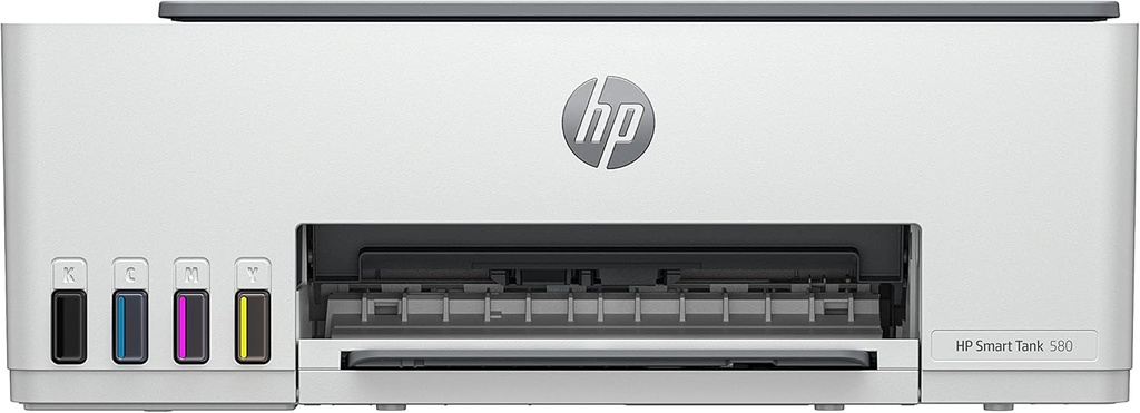 PRINTER HP TANK WIRELESS 580 AIO - طابعة اتش بي سمارت تانك لاسلكية، طباعة، مسح ضوئي، نسخ، طابعة الكل في واحد