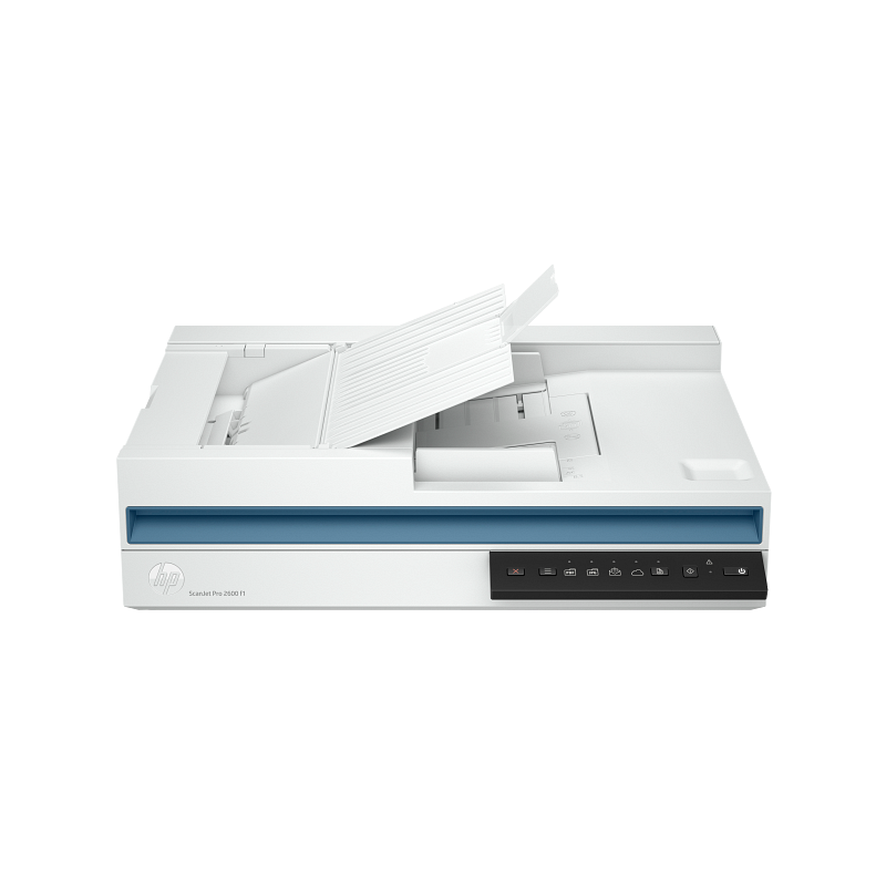 SCANNER HP SCANJET PRO 2600 F1 FLATBED - سكنر ماسح ضوئي اتش بي  وحدة تغذية تلقائية لـ 60 مستندًا ، مسح ضوئي على الوجهين بمرور واحد، أبيض
