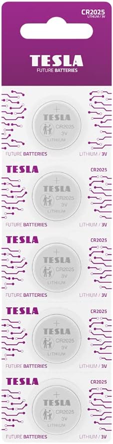 TESLA DRY BATTERY CR2025 (CR2025/BLUSTER 5PCS)