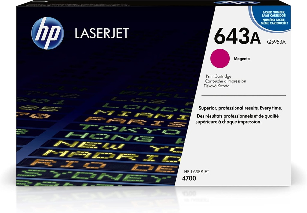 TONER LASERJET 643A MAGENTA Q5953A