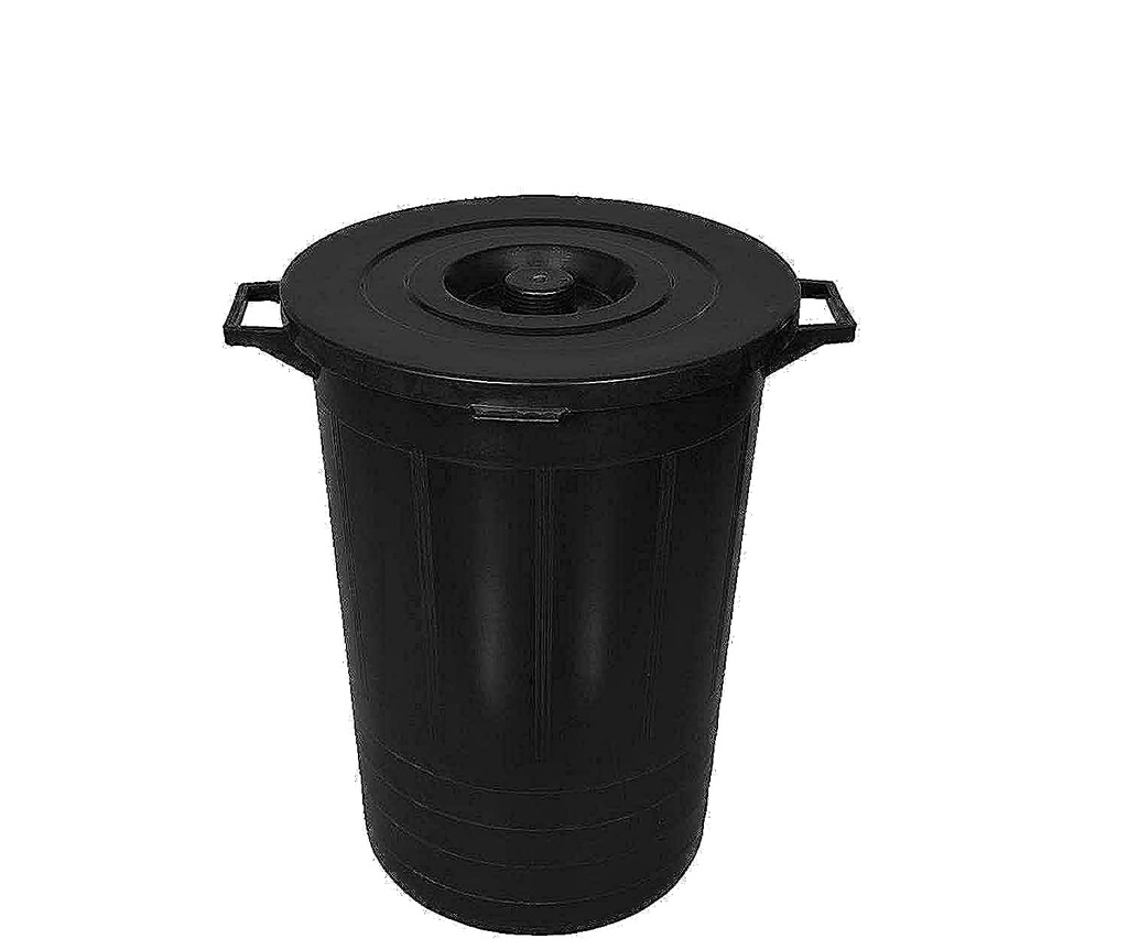 Black municipal pail (30 gallons), regular