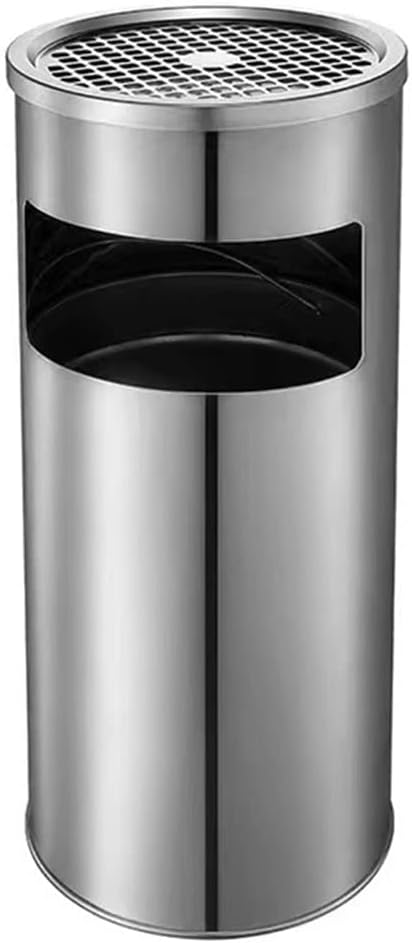 Round steel basket with ashtray