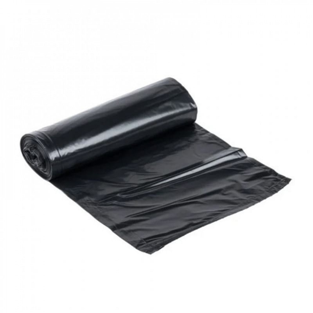 Trash bags, 30 gallons, black - 10 pieces