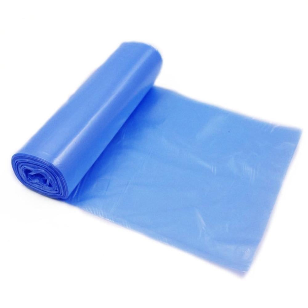 Garbage bags, 10 gallons, blue, in rolls - 10 pieces