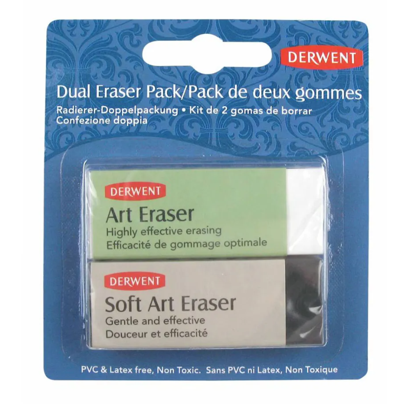Derwent - Pencil Size 2pcs in Card (Black - White)