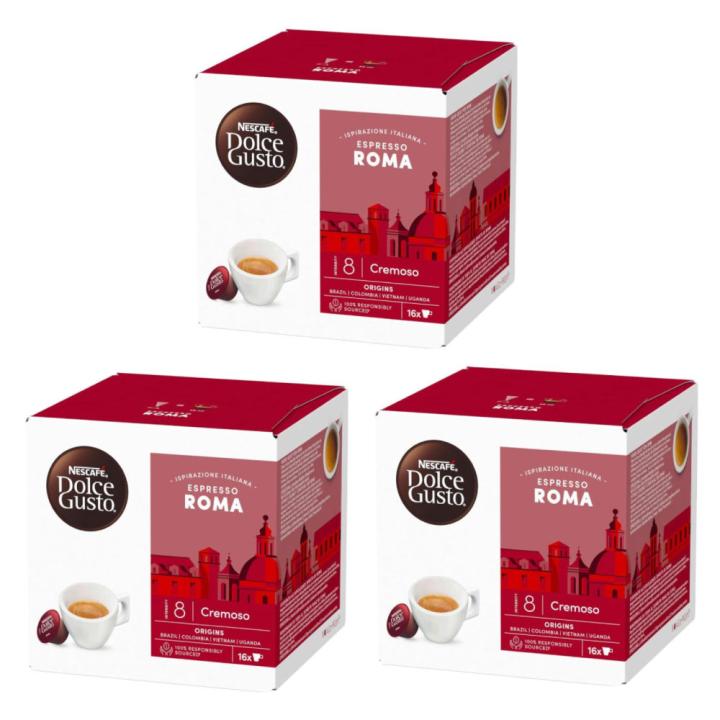 Nescafe Dolce Gusto Espresso Roma coffee capsules - set of 3 boxes - imported