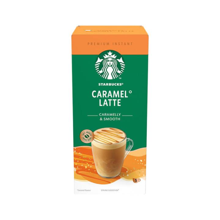 Starbucks Caramel Latte Instant Coffee Pods - 5 Cups - Imported