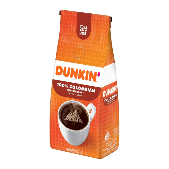 Dunkin Medium Roast Ground Coffee - Colombian 311 g - Imported
