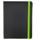 ساب - شنطة يدوية مع دفتر ملاحظات - لون اسود/اخضر