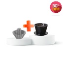 بكج قمع تقطير B75 وضاغط فلتر قهوة