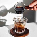 كوب قهوة زجاجي مقاسات والوان متعددة