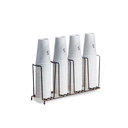 حامل اكواب معدني اربع صفوف طولية