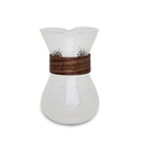 وعاء تقطير القهوة | زجاجي بلوري مقبض خشبي فاخر سعة 400 مل