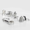 ميدالية مفاتيح على شكل أدوات القهوة المختصة