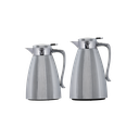 طقم ترمس علا للقهوة والشاي قطعتين من السيف سعة 1.0/0.7 لتر / تصميم أنيق يناسب جميع الأذواق / مصنوع للحفاظ على حرارة المشروبات لساعات طويلة - نيكل/ذهبي