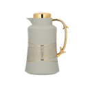 ترمس قهوة او شاي من ديفا / تصميم أنيق يناسب جميع الأذواق سعه 1 لتر - رمادي/ذهبي