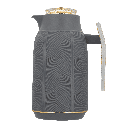 ترمس قهوة او شاي من ديفا / تصميم أنيق يناسب جميع الأذواق سعه 1 لتر - رمادي غامق/ ذهبي