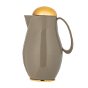 ترمس قهوة او شاي من ديفا / تصميم أنيق يناسب جميع الأذواق سعه 1 لتر - رمادي غامق/ ذهبي