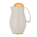 ترمس قهوة او شاي من ديفا / تصميم أنيق يناسب جميع الأذواق سعه 1 لتر - عاجي/ذهبي