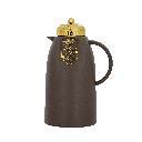 ترمس قهوة او شاي من ديفا / تصميم أنيق يناسب جميع الأذواق سعه 1 لتر - بني/ذهبي