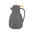 ترمس قهوة او شاي من ديفا / تصميم أنيق يناسب جميع الأذواق سعه 1 لتر - رمادي غامق/ ذهبي