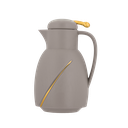 ترمس قهوة او شاي من ديفا / تصميم أنيق يناسب جميع الأذواق سعه 1 لتر - بني/ذهبي