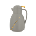 ترمس قهوة او شاي من ديفا / تصميم أنيق يناسب جميع الأذواق سعه 1 لتر - رمادي/ذهبي