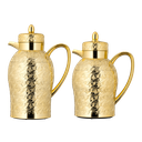 طقم عتيقة للقهوة وشاي قطعتين من السيف / تصميم أنيق يناسب جميع الأذواق / مصنوع للحفاظ على حرارة المشروبات لساعات طويلة / مثالي للاستخدام اليومي في المنزل أو المكتب / متعدد الالوان - ذهبي