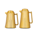 طقم جريتا للقهوة وشاي قطعتين من السيف مقاس 1.0/0.7 لتر / / تصميم أنيق يناسب جميع الأذواق / متعدد الالوان - ذهبي