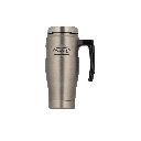 قارورة حرارية للقهوة وشاي استيل من ثيرومس / مصنوع للحفاظ على حرارة المشروبات لساعات طويلة سعه 470 مل - أستيل مطفي