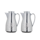 طقم أوركيد للقهوة وشاي قطعتين من السيف / تصميم أنيق يناسب جميع الأذواق / مصنوع للحفاظ على حرارة المشروبات لساعات طويلة / مثالي للاستخدام اليومي في المنزل أو المكتب / متعدد الالوان - كروم مطفي - غير خشبي