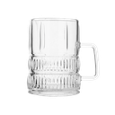 طقم كاسات شاي 6 قطع من السيف 120مل شفاف - النقشة الثانية