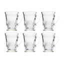 طقم كاسات شاي 6 قطع من السيف شفاف - الشكل الثالث