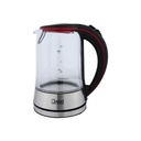 غلاية زجاجية لاسلكية من جانو مع إيقاف تلقائي / السعة 1.7 لتر / 2200 واط / اللون زجاج