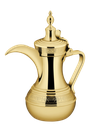 دلة من السيف مقاس 26 اونص بتصميم تقليدي أنيق، مثالية لتحضير وتقديم القهوة العربية اللون ذهبي
