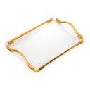 طوفرية وسط من السيف بتصميم عصري بلون ذهبي مطفي / مثالي لتقديم القهوة والحلويات والضيافة بأسلوب عملي وراقي / مناسب للاستخدام اليومي والمناسبات الخاصة