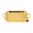 طوفرية من السيف / بتصميم عصري بلون احمر ذهبي/ مثالي لتقديم القهوة والحلويات والضيافة بأسلوب عملي وراقي / مناسب للاستخدام اليومي والمناسبات الخاصة