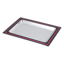 طقم طوفريه مستطيل من السيف – 2 قطعة / تصميم دائري أنيق بلون كروم جذاب / مثالي لتقديم القهوة والضيافة بطريقة راقية / خامات عالية الجودة تضيف لمسة فخمة للمناسبات والمجالس