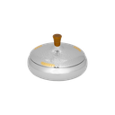 تمرية (ماريان) من السيف / مثالية لتقديم التمر والمكسرات بأناقة في المناسبات / خامات عالية الجودة تضيف لمسة راقية إلى مائدتك - وسط - نيكل/ذهبي