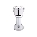 مطحنة قهوة كهربائية من السيف / وعاء من الفولاذ المقاوم للصدأ لطحن القهوة، الهيل، المكسرات، التوابل، شفرات مغلفة بالتيتانيوم الخاصة، طحن الحبوب / سعة 350 جرام، قوة 1800 واط / اللون: فضي