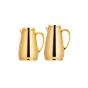 طقم ترمس هاندا للقهوة وشاي قطعتين من السيف سعة 1.0/0.7 لتر / تصميم أنيق يناسب جميع الأذواق / مصنوع للحفاظ على حرارة المشروبات لساعات طويلة - 1.0/0.75 لتر - ذهبي