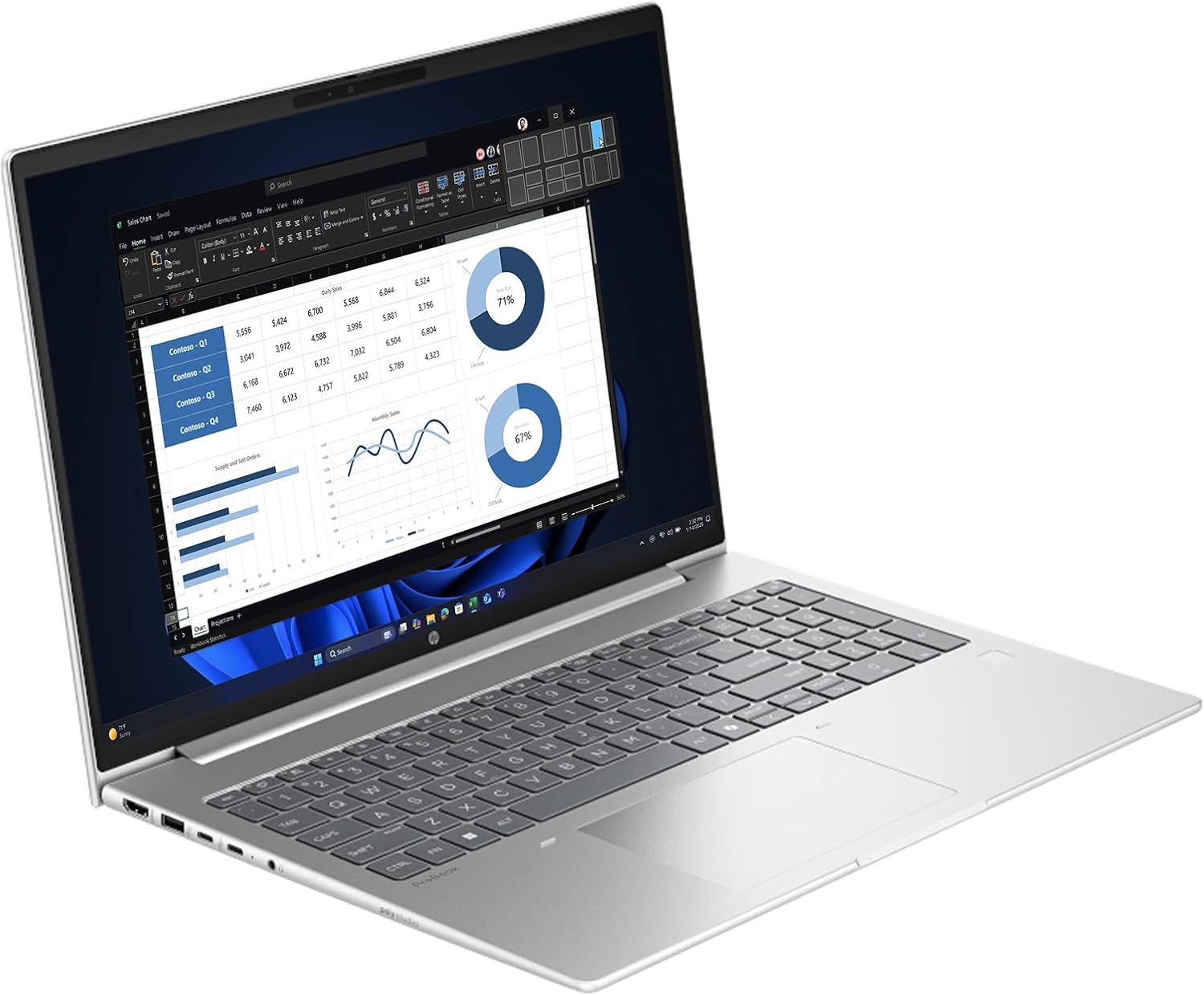 NBK HP PB460 G11 U7–155H 16G 512SSD 16  DOS